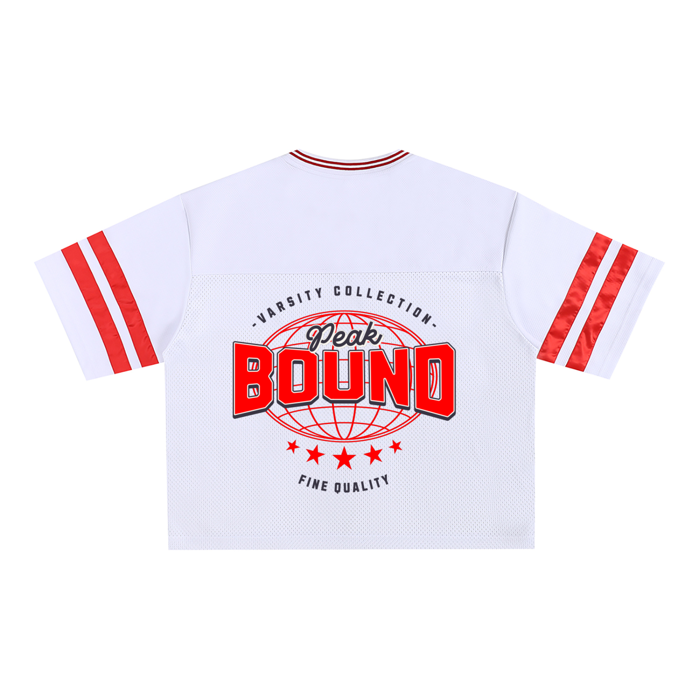 Varsity Peak Bound Mesh Boxy Tee