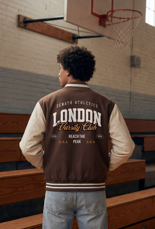 Varsity Two-Tone Fleeced Jacket
