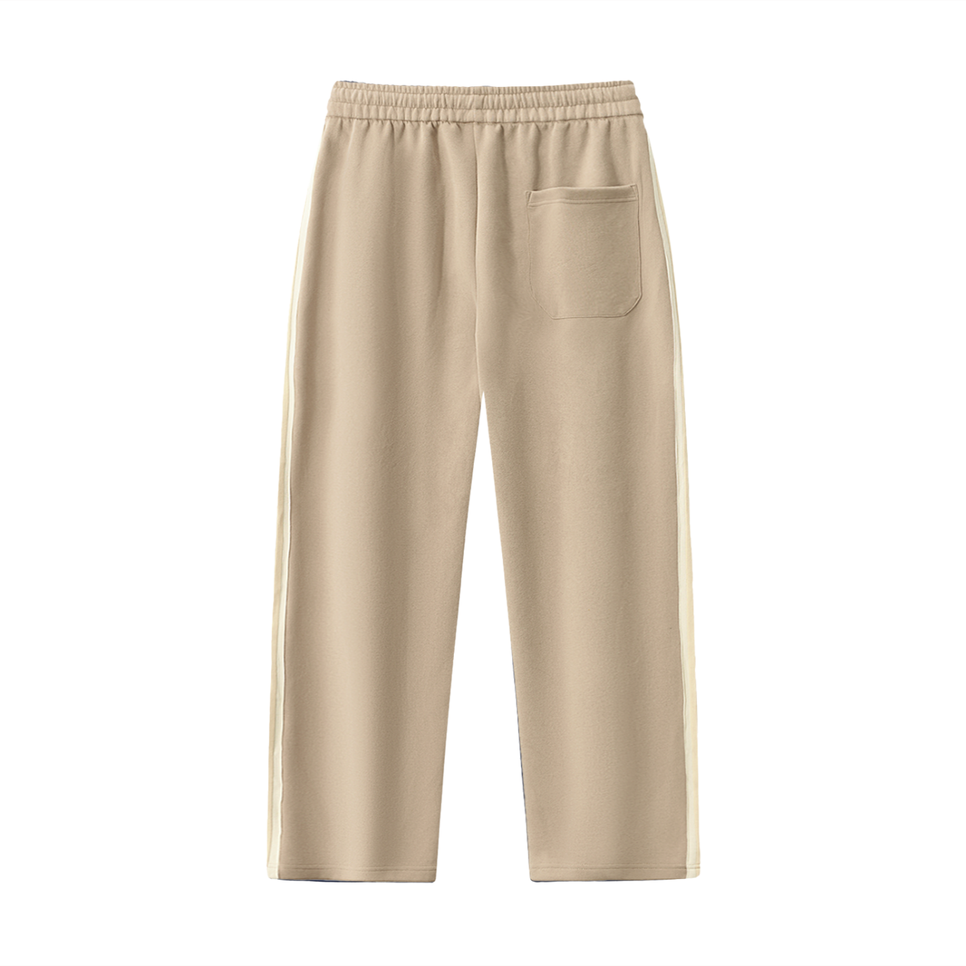 Varsity Script Contrast Side-Stripe Straight-Leg Pants