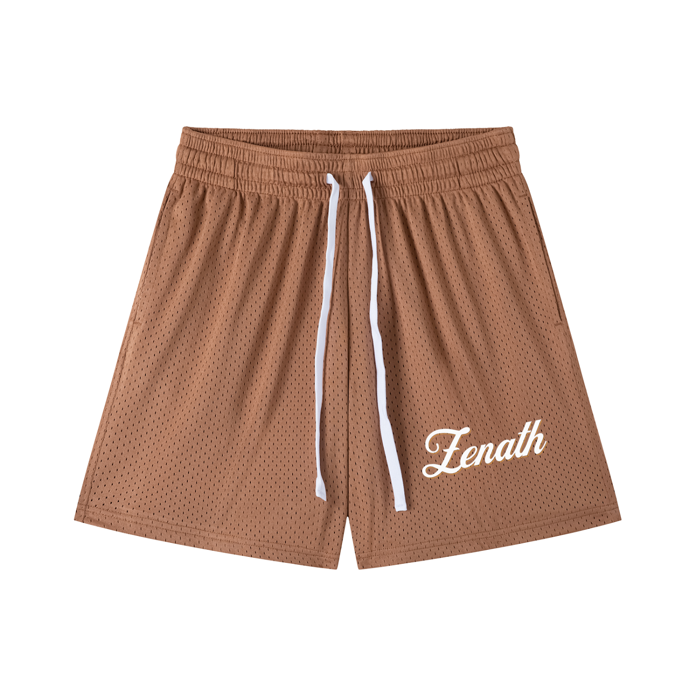 Varsity Script Mesh Drawstring Shorts