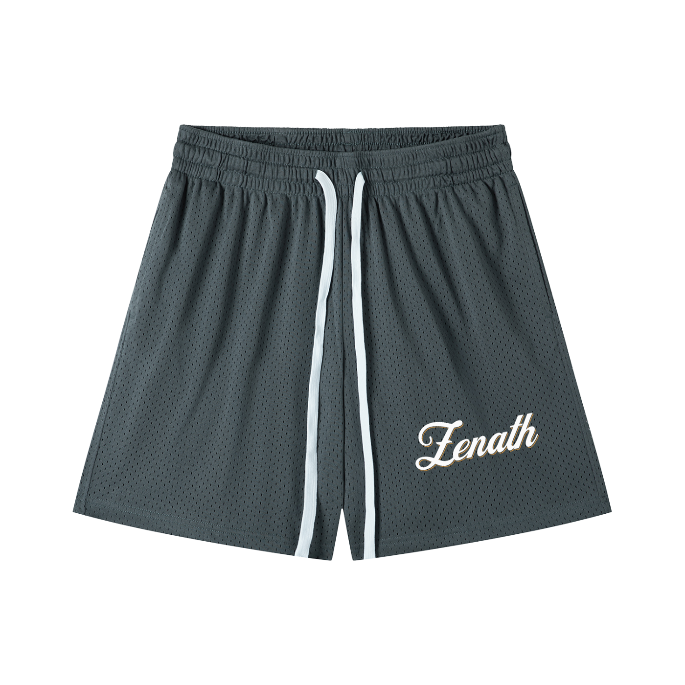 Varsity Script Mesh Drawstring Shorts