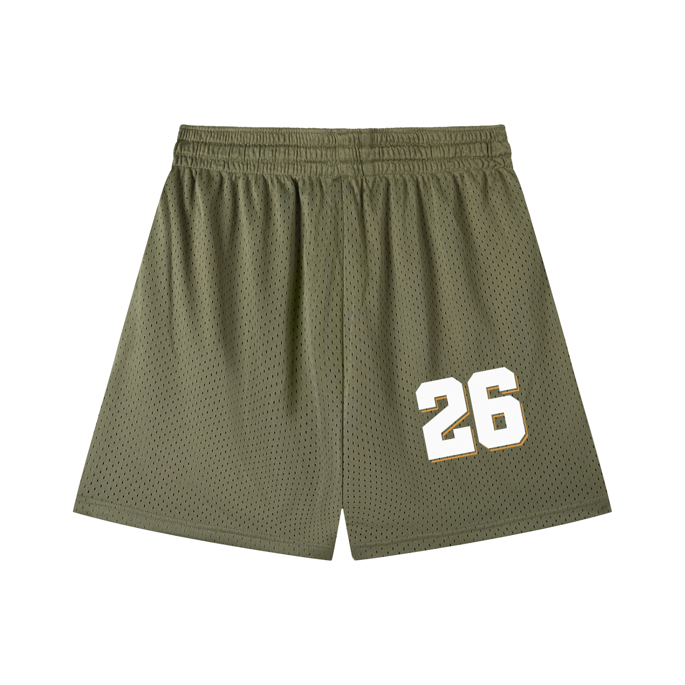 Varsity Script Mesh Drawstring Shorts