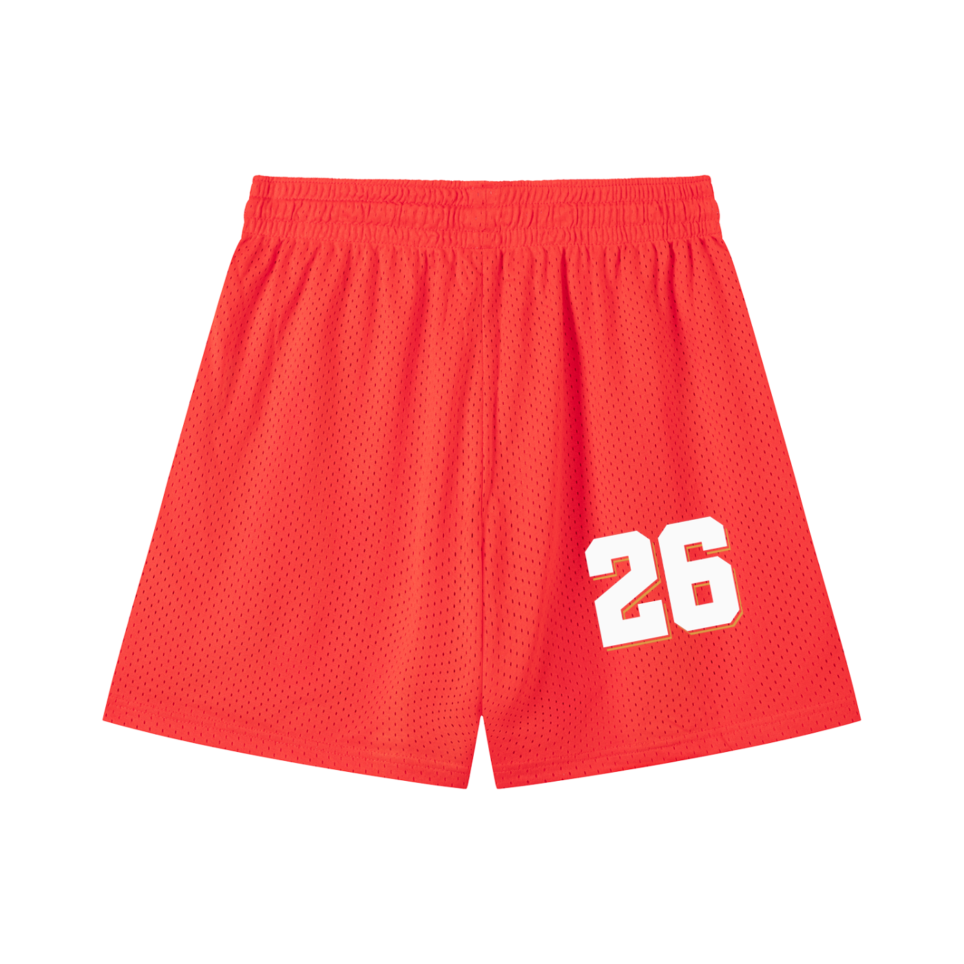 Varsity Script Mesh Drawstring Shorts