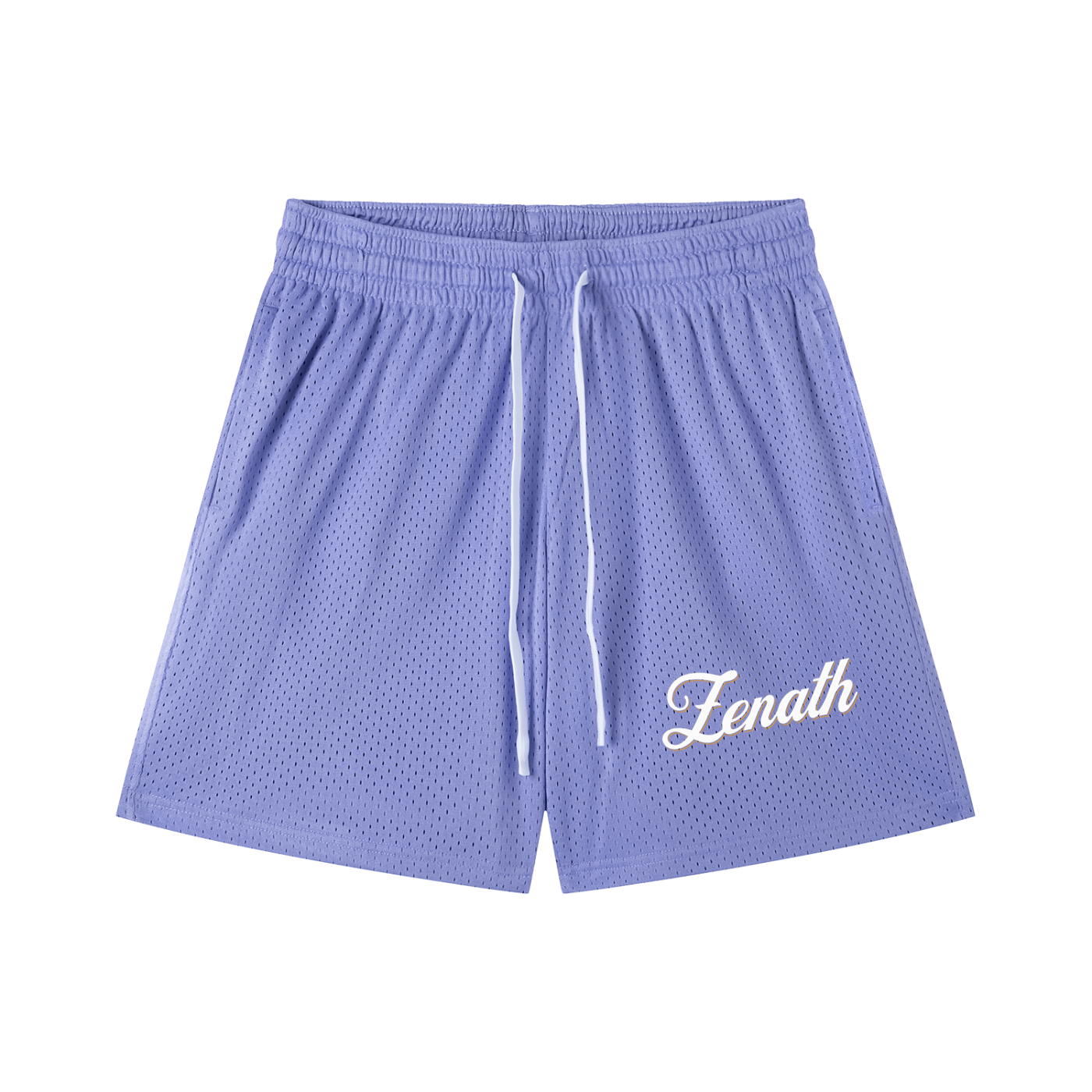 Varsity Script Mesh Drawstring Shorts