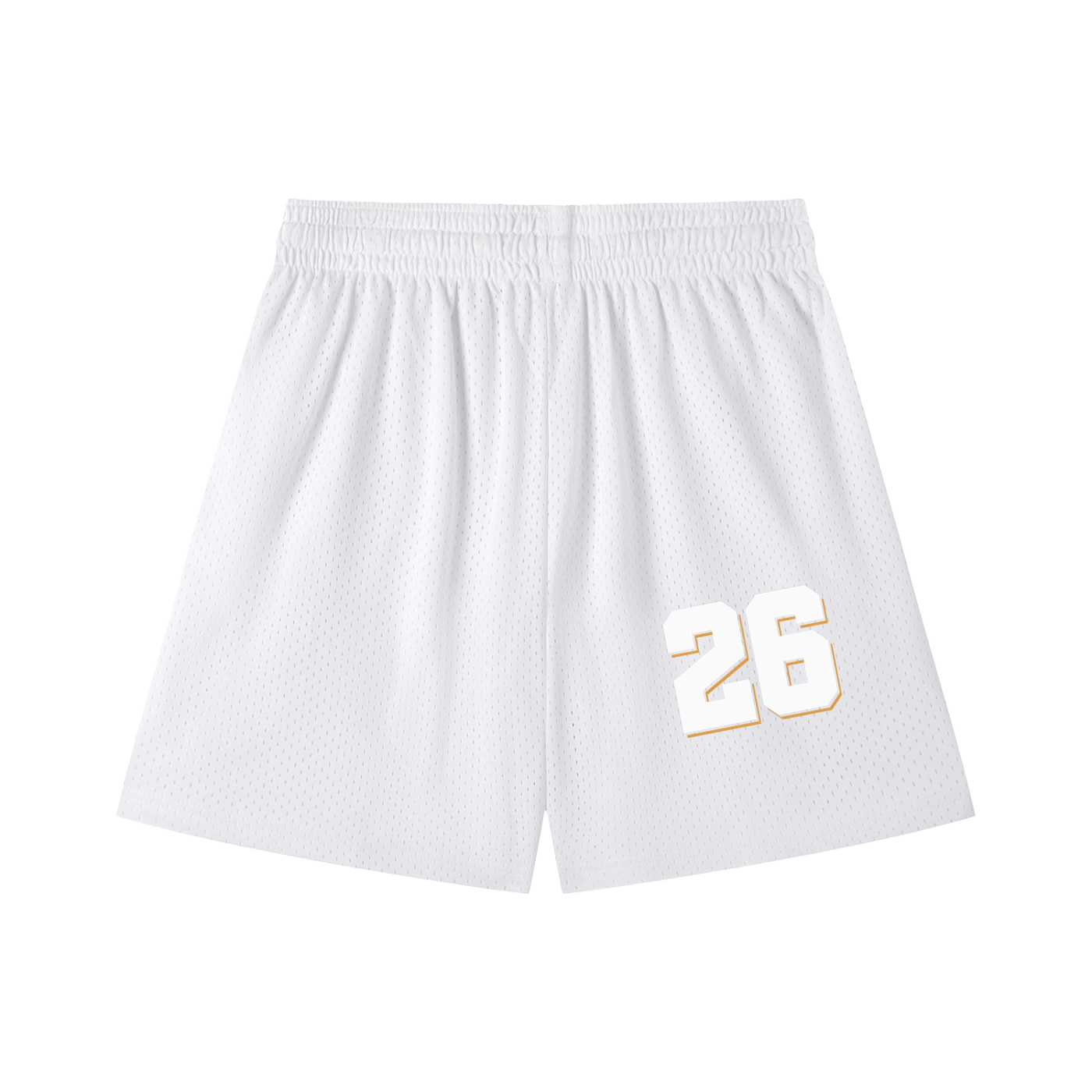 Varsity Script Mesh Drawstring Shorts