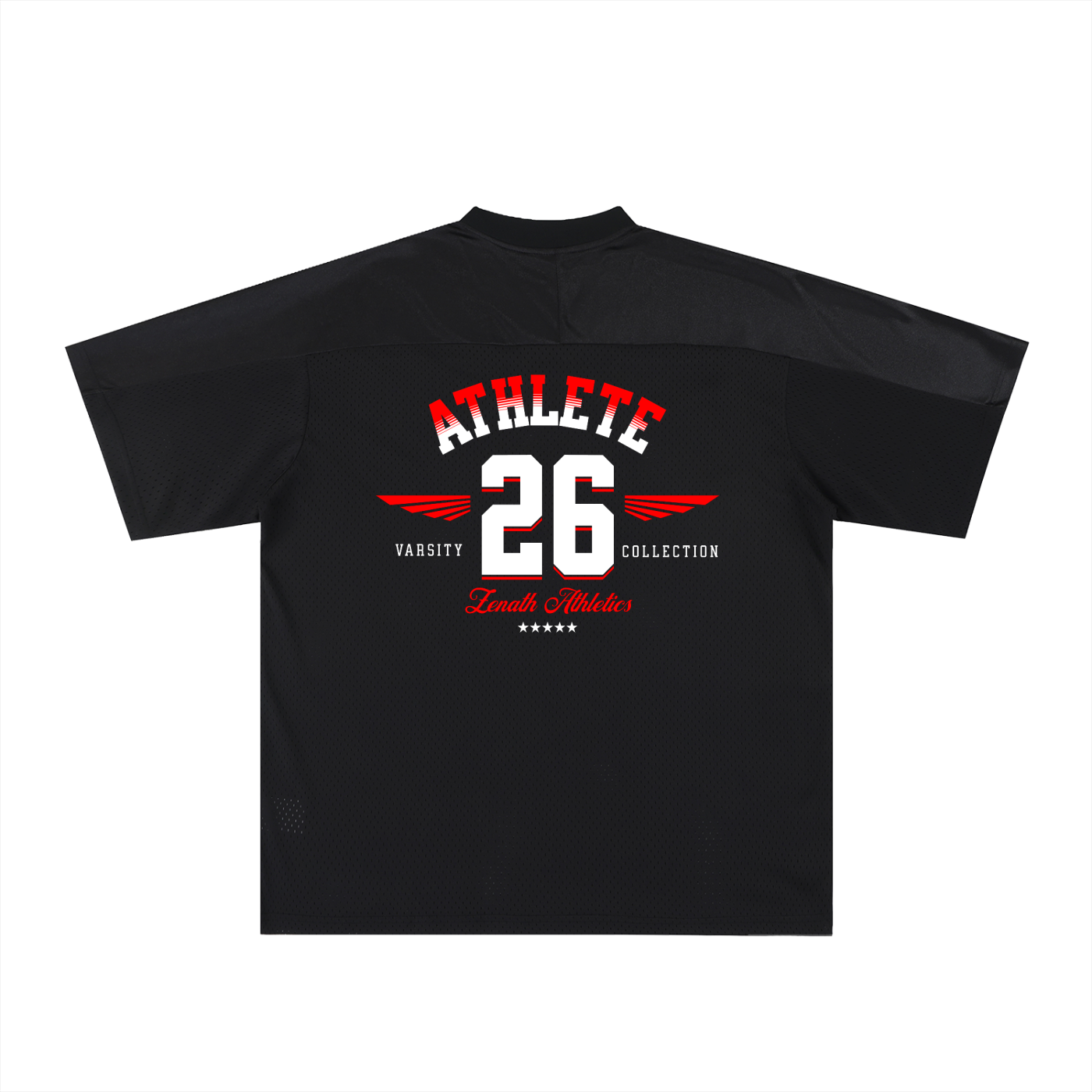 Varsity Athlete Oversized Mesh V-Neck Jersey
