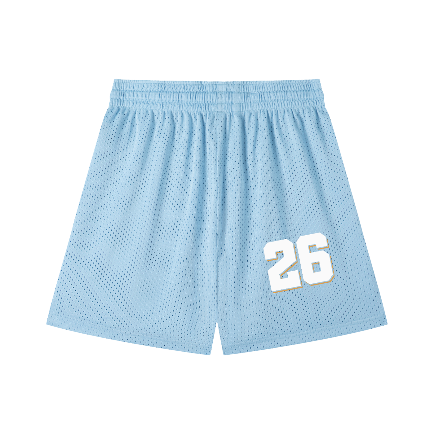 Varsity Script Mesh Drawstring Shorts