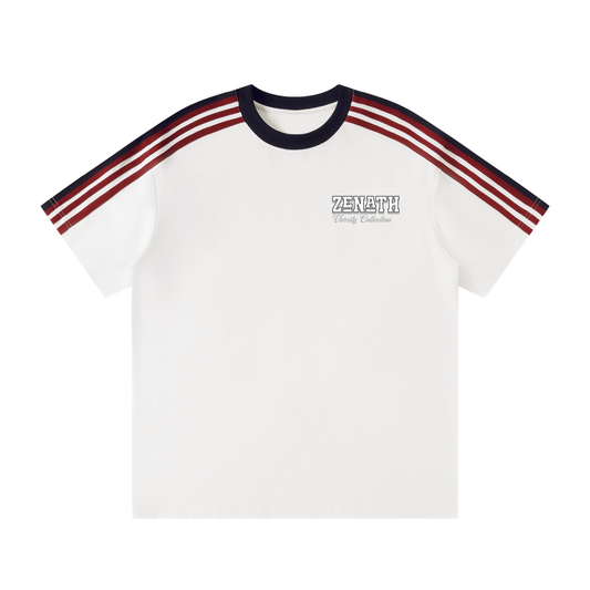 Varsity Fraternity Colorblock Striped T-Shirt