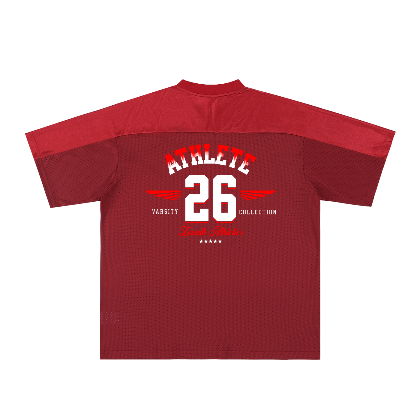 Varsity Athlete Oversized Mesh V-Neck Jersey