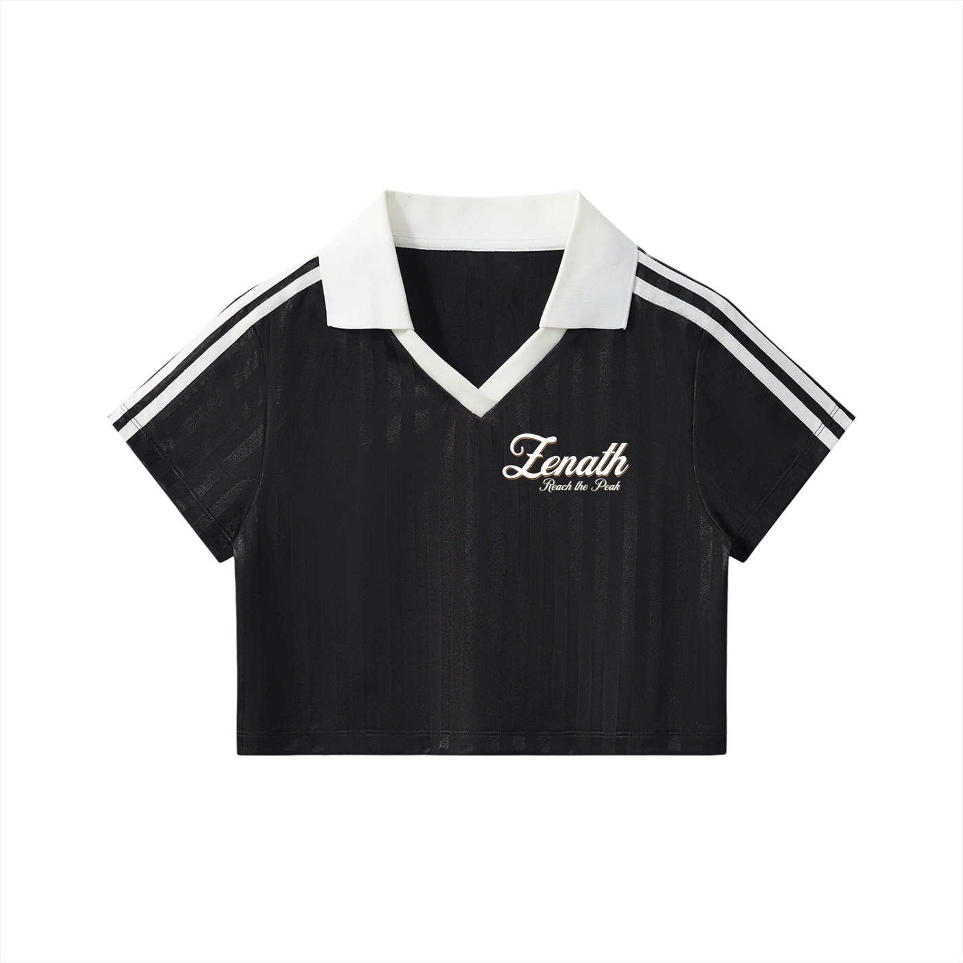 Varsity Script Womens Collar Cropped Jersey