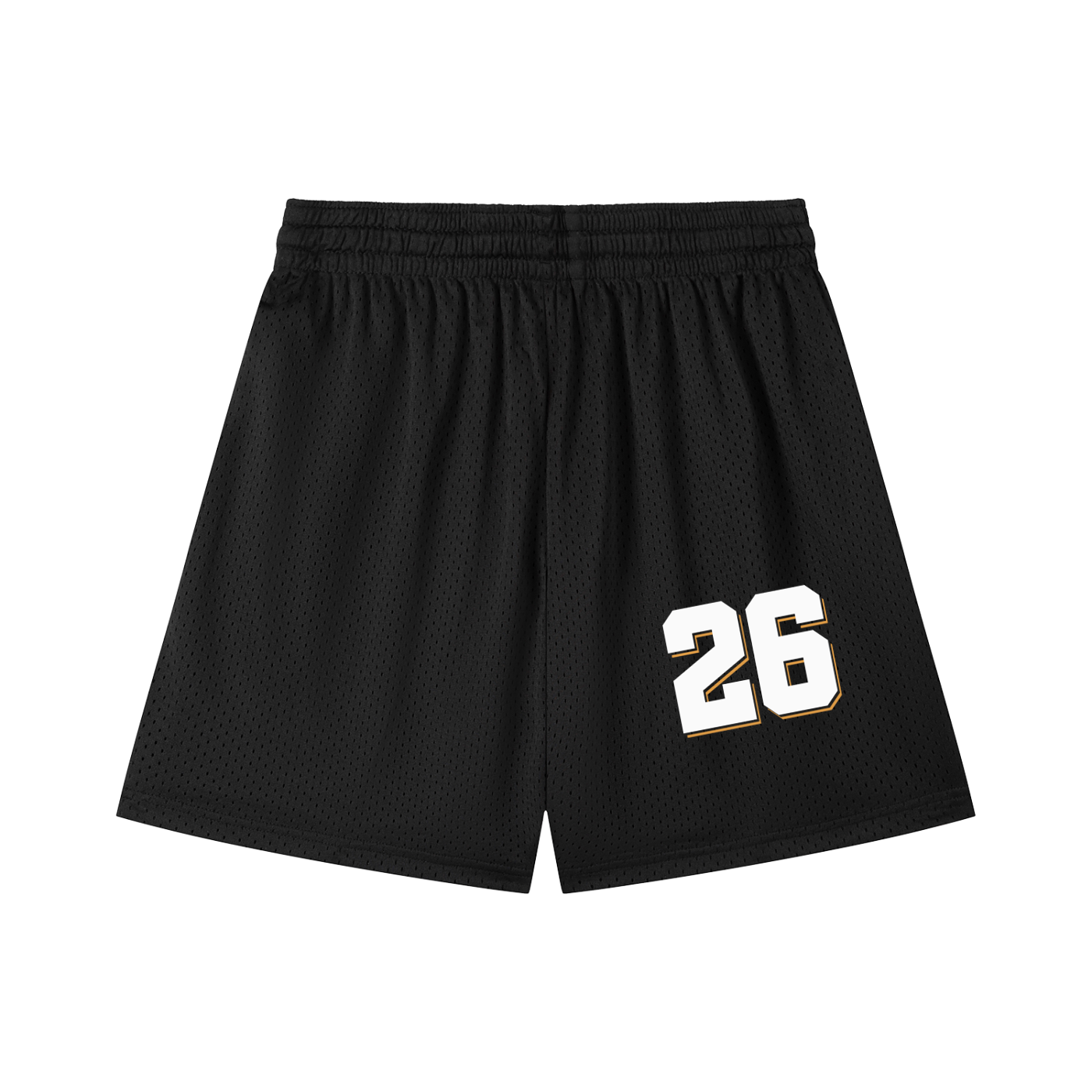 Varsity Script Mesh Drawstring Shorts