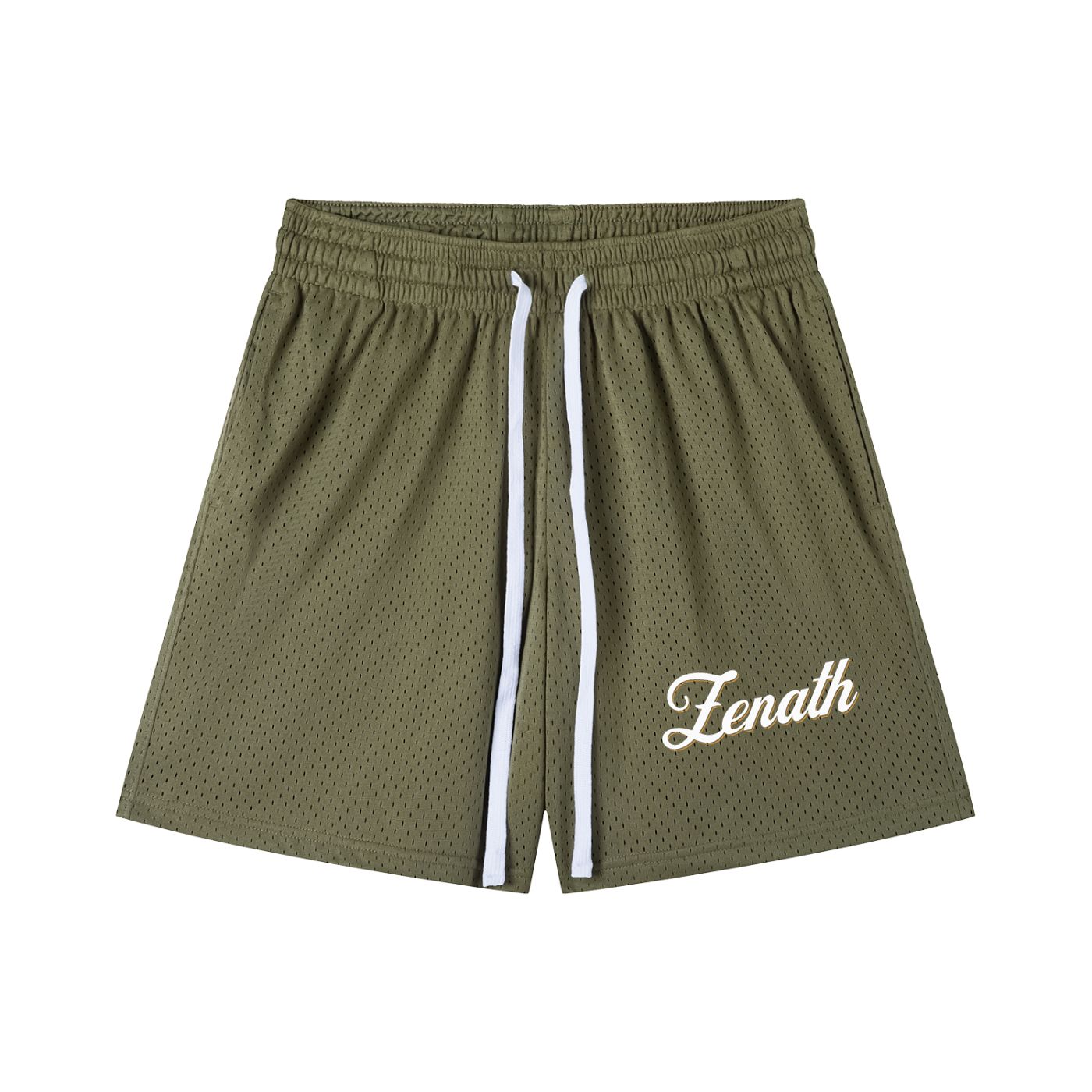 Varsity Script Mesh Drawstring Shorts