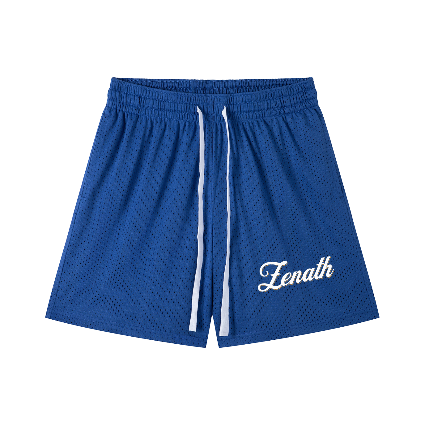 Varsity Script Mesh Drawstring Shorts