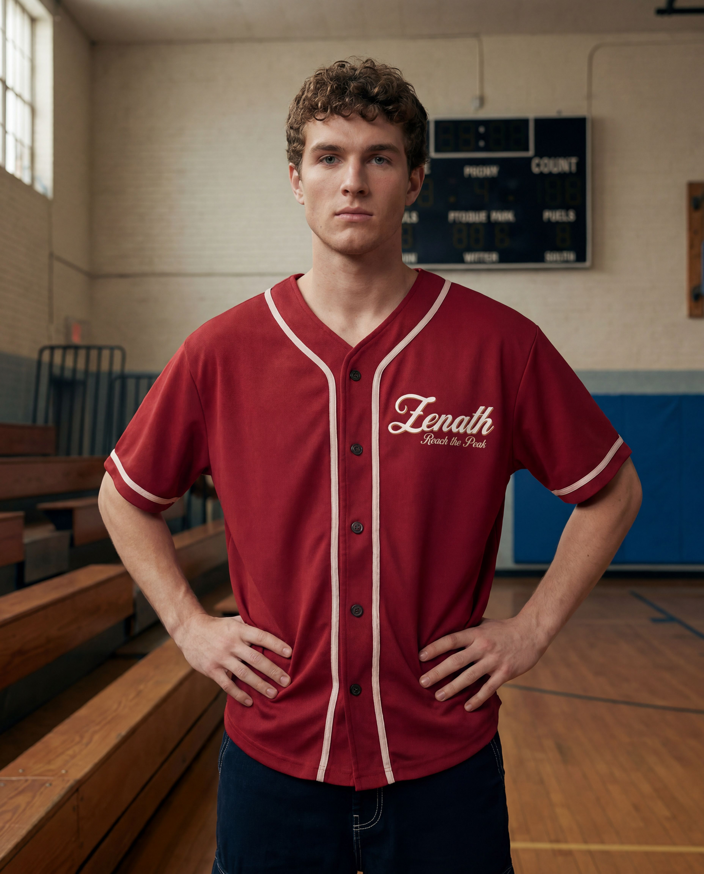 Varsity Script Button-Up Jersey