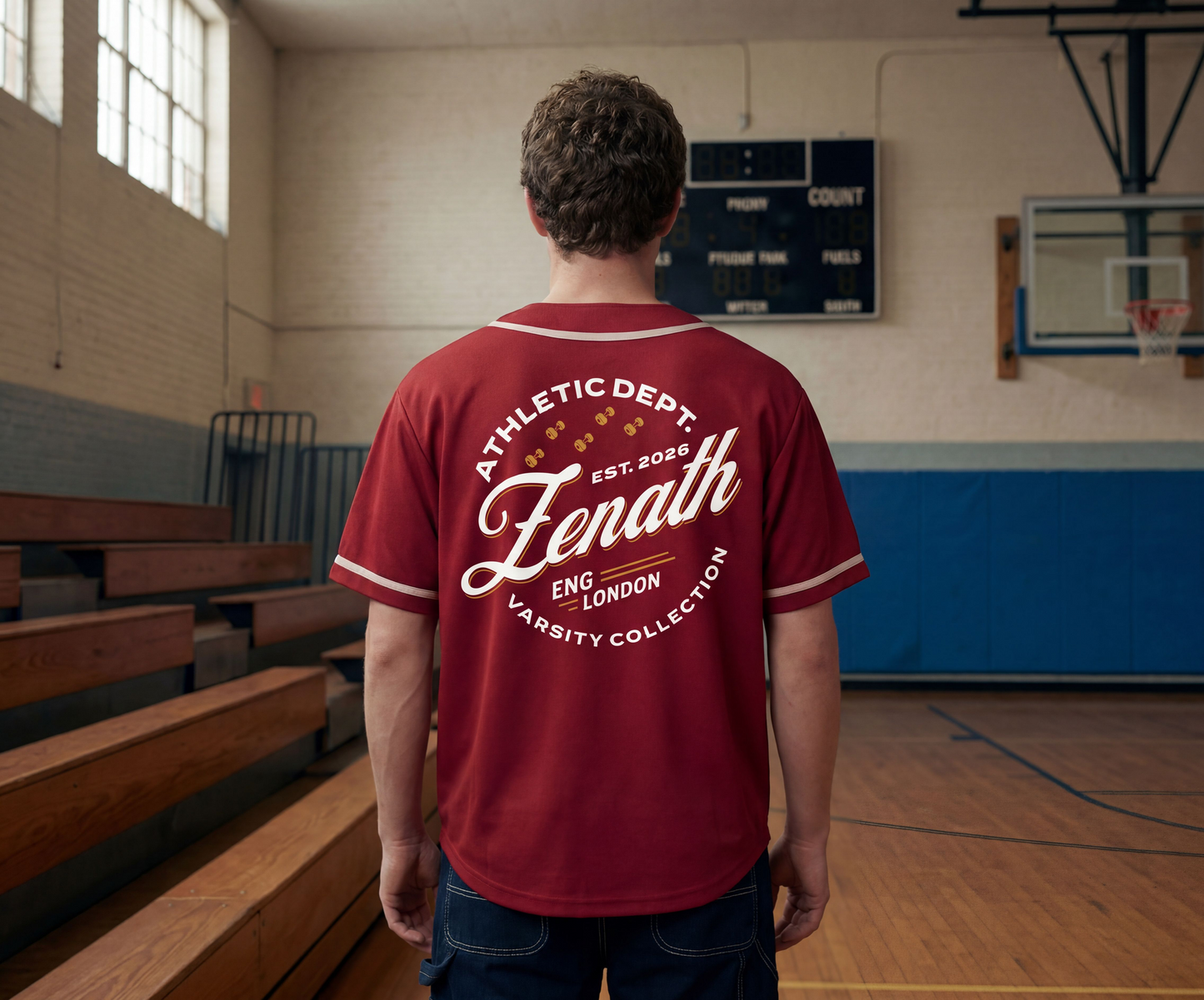 Varsity Script Button-Up Jersey