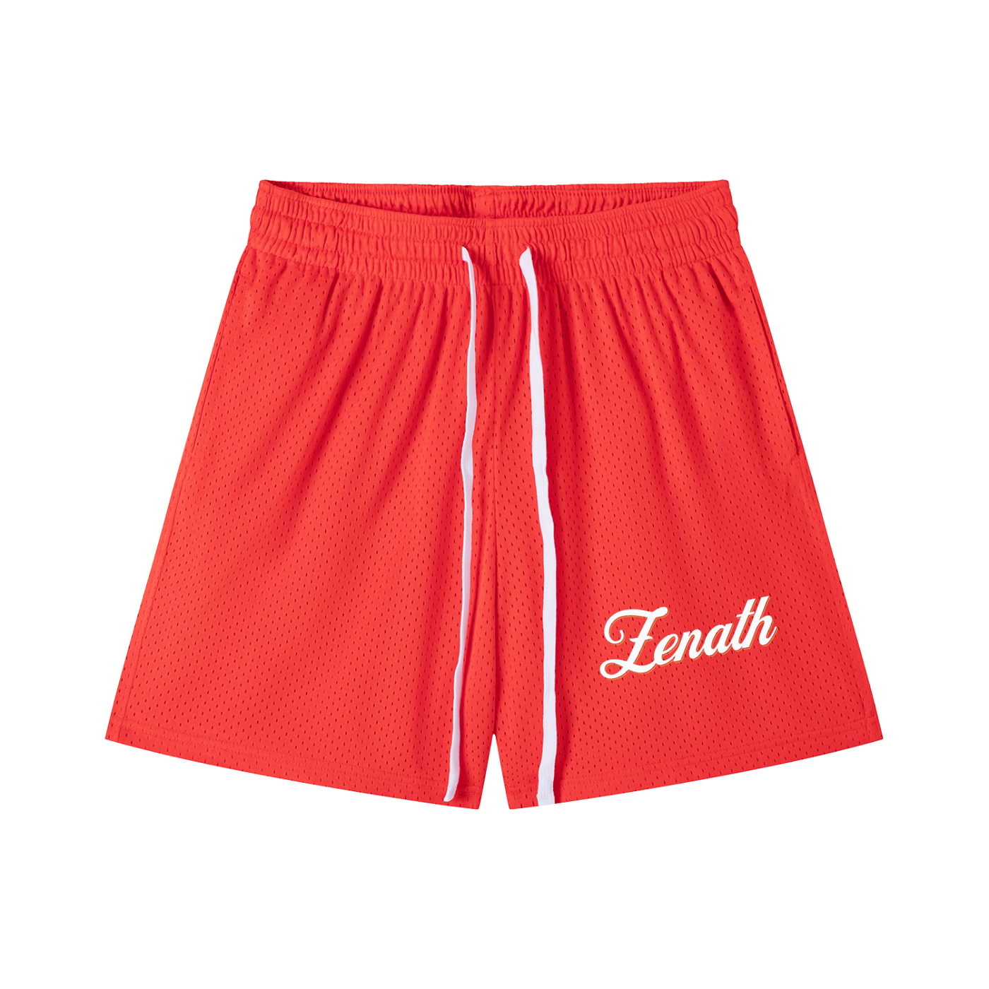 Varsity Script Mesh Drawstring Shorts