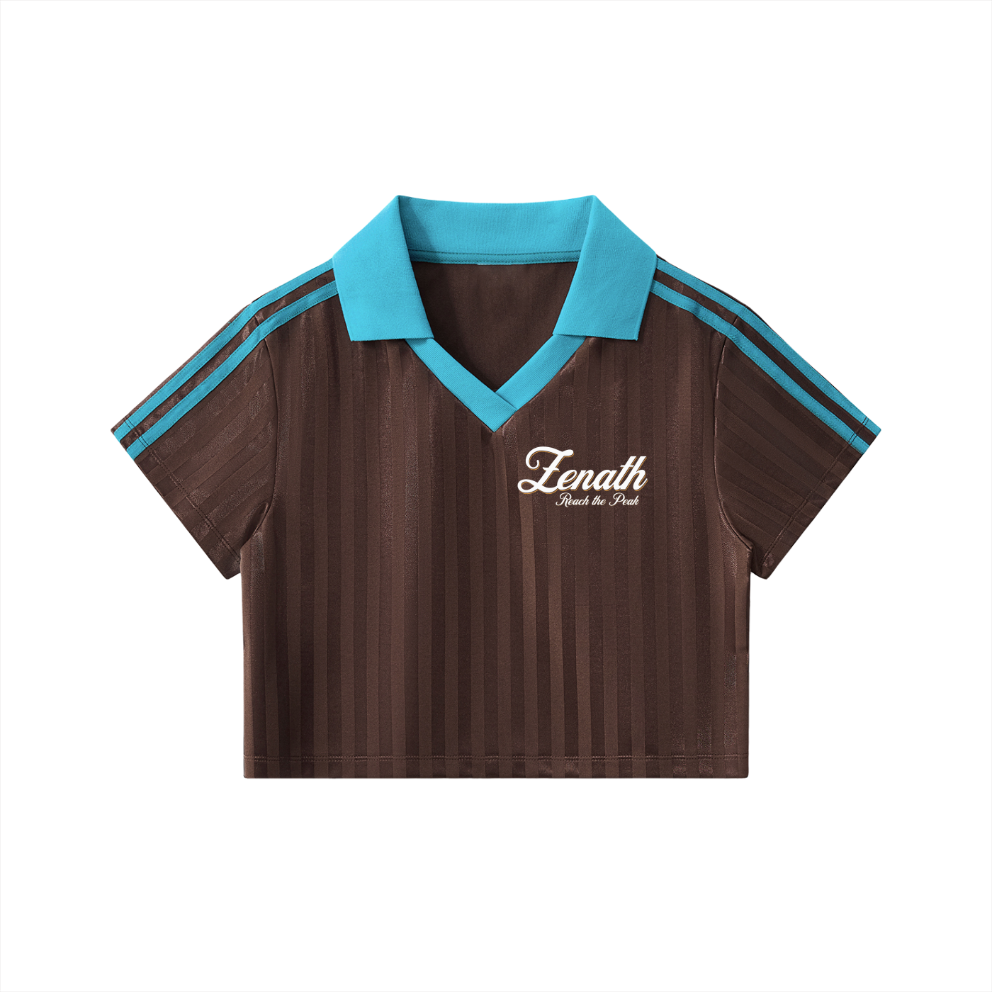 Varsity Script Womens Collar Cropped Jersey