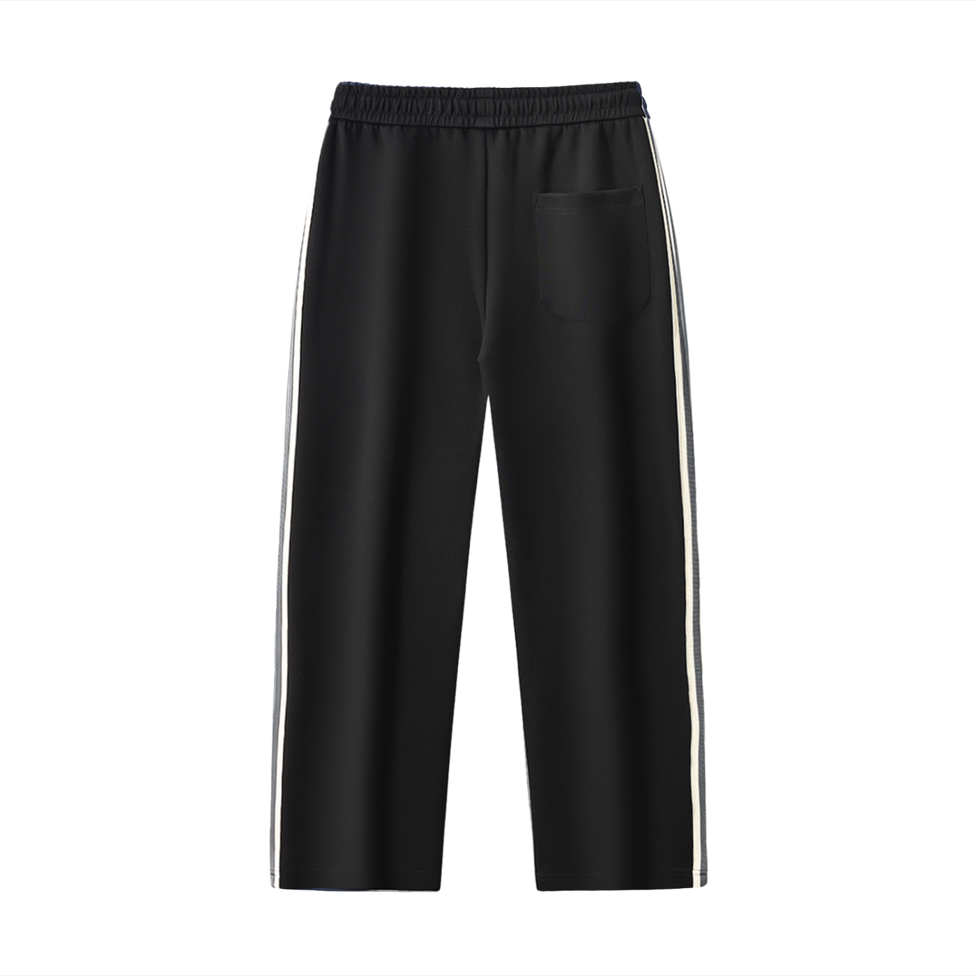Varsity Script Contrast Side-Stripe Straight-Leg Pants