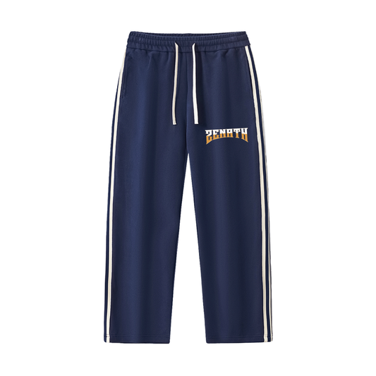 Varsity 26 Contrast Side-Stripe Straight-Leg Pants