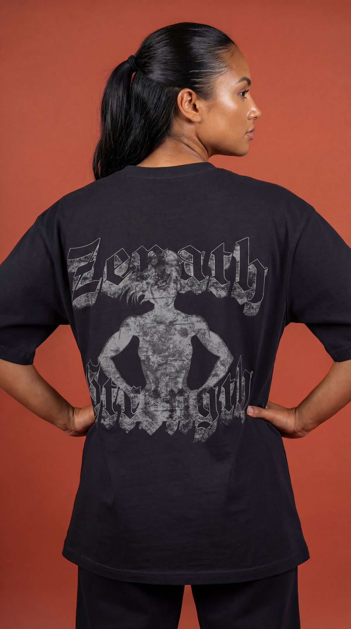 Strength Oversized Faded Tee