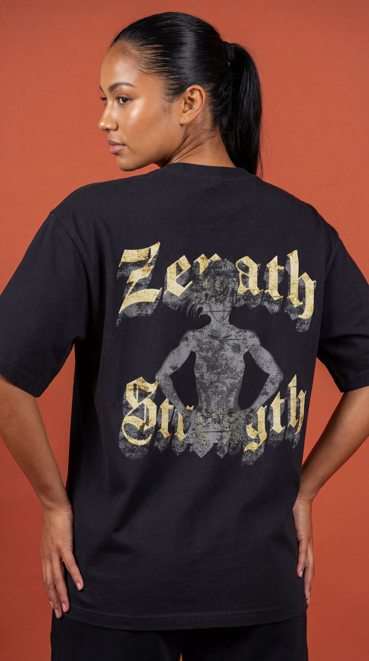Strength Oversized Faded Tee