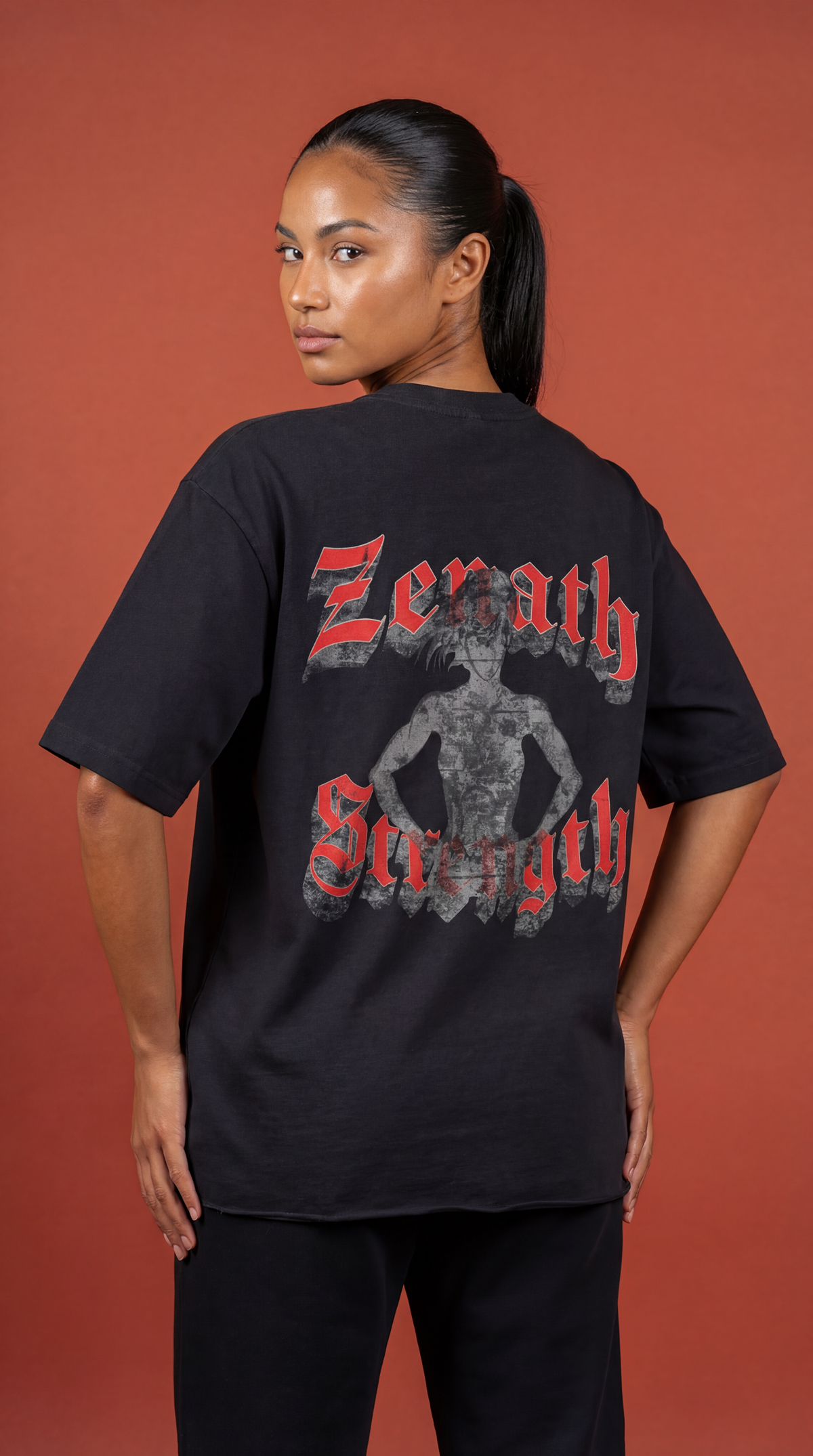 Strength Oversized Faded Tee