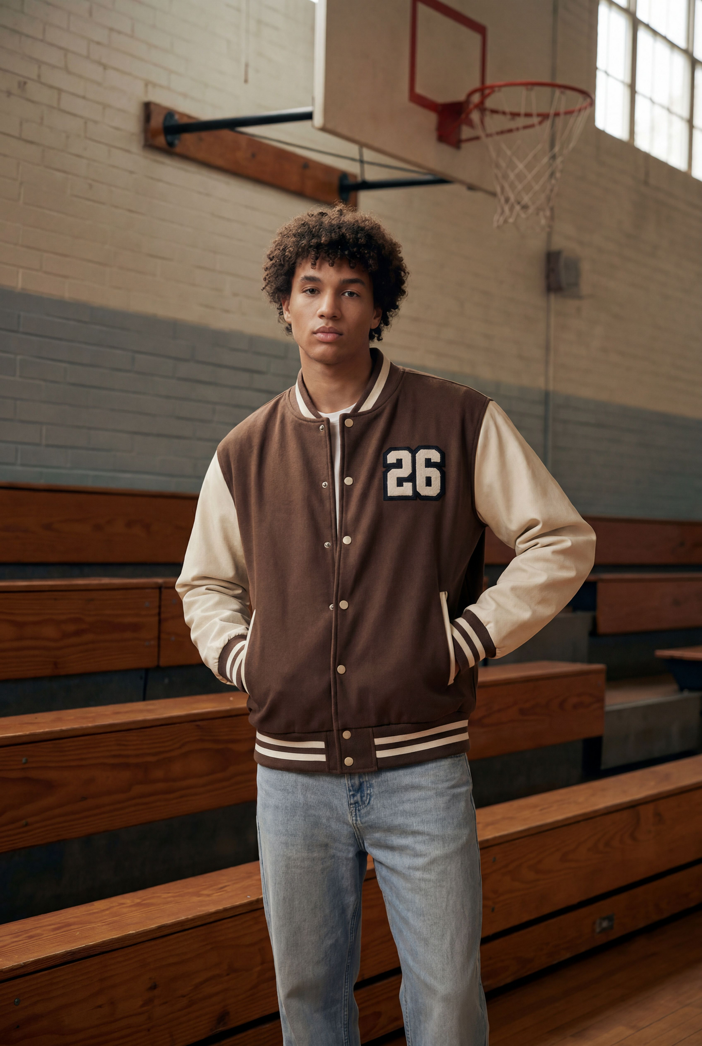 Varsity Club Two-Tone Fleeced Jacket