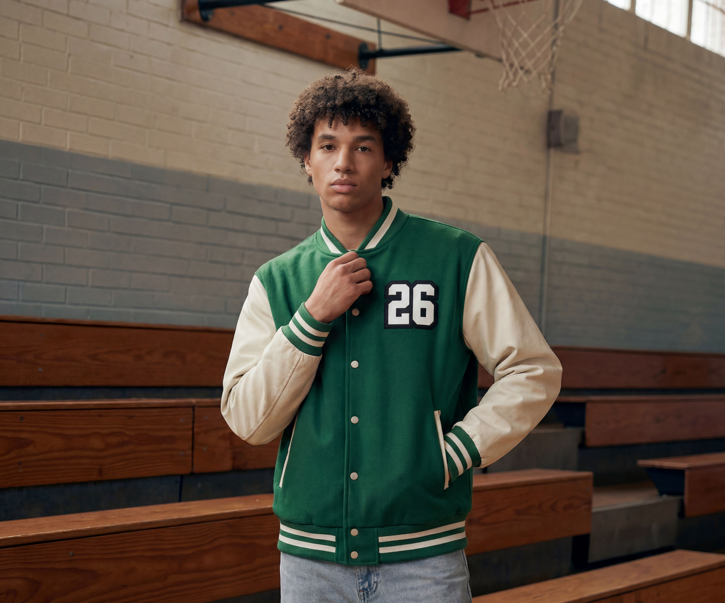 Varsity Club Two-Tone Fleeced Jacket