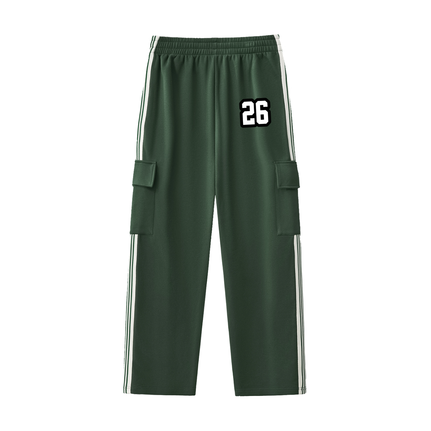 Varsity Superior Side Stripe Straight-Leg Pants