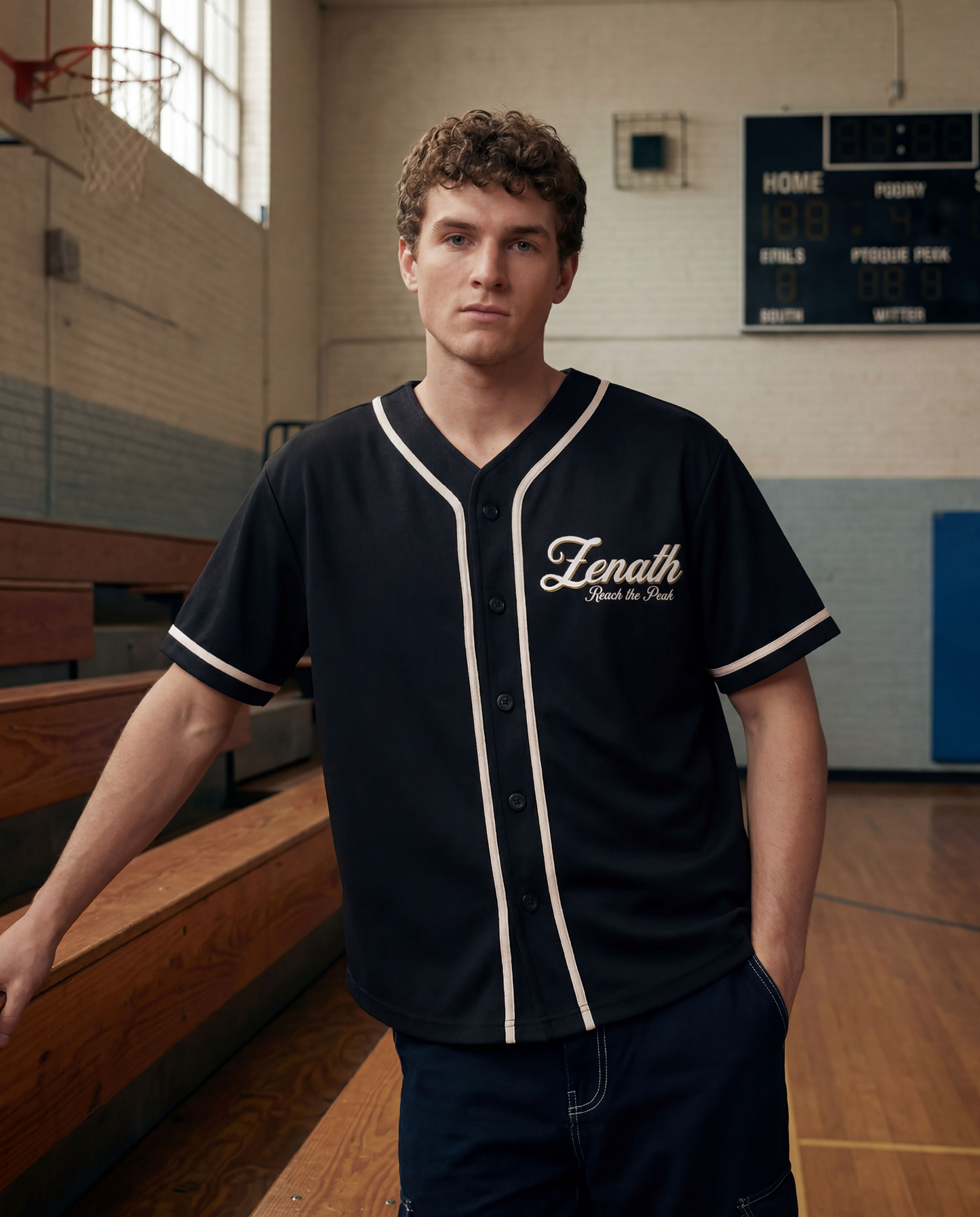 Varsity Script Button-Up Jersey