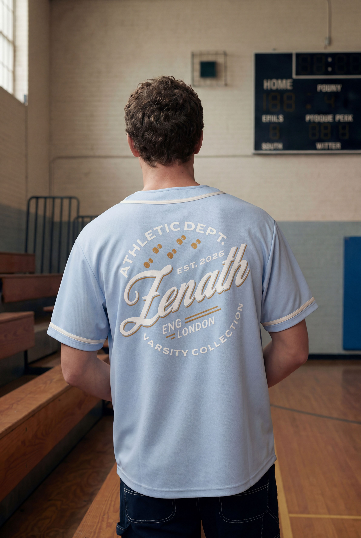 Varsity Script Button-Up Jersey