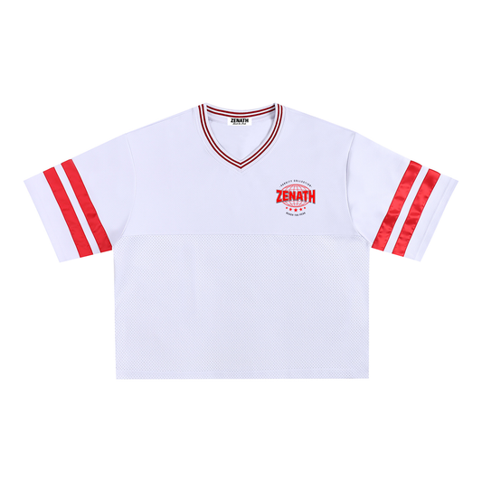 Varsity Peak Bound Mesh Boxy Tee