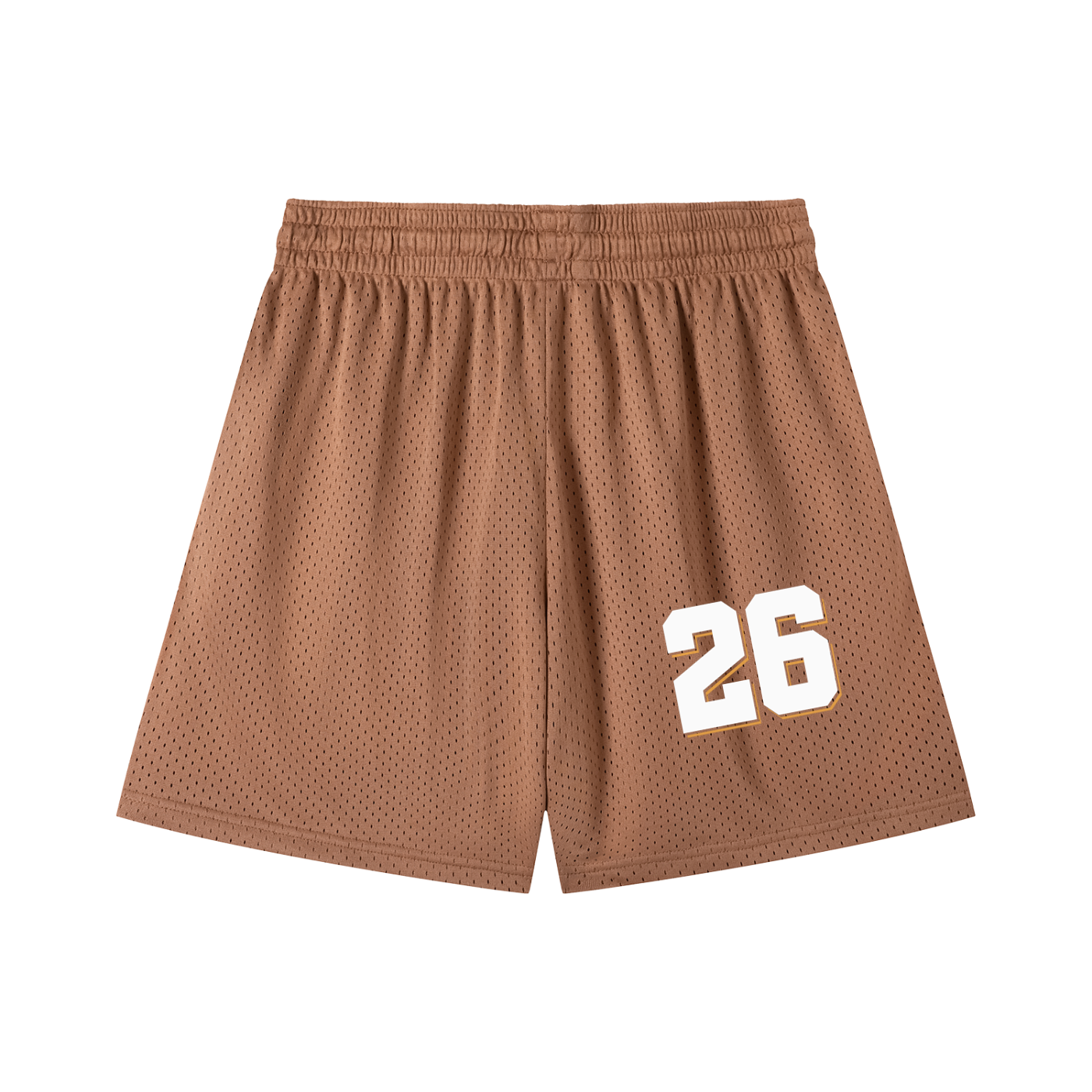 Varsity Script Mesh Drawstring Shorts